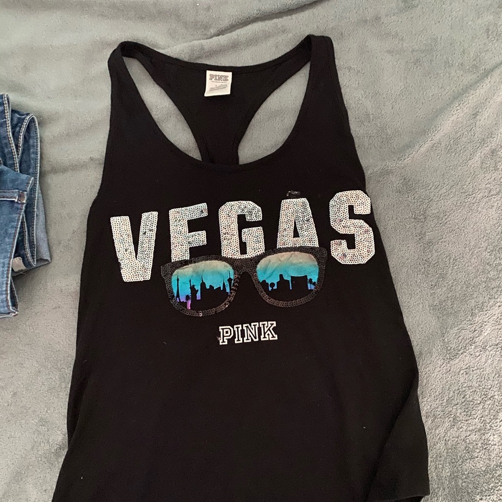 PINK VICTORIA SECRET TANK TOP